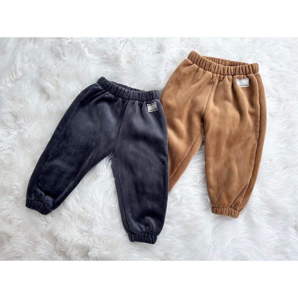 Zara Kids Corduroy Joggers Bundle of 2 - 18m